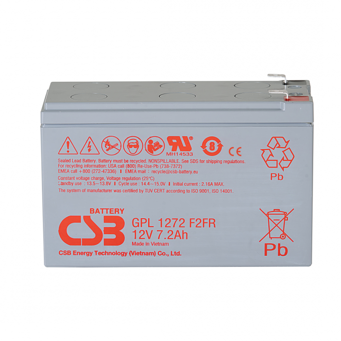 Аккумулятор CSB GPL 1272 F2 FR